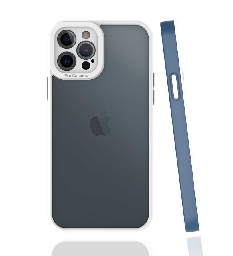 iPhone 12 Pro Max Kılıf Mima Kapak Lacivert
