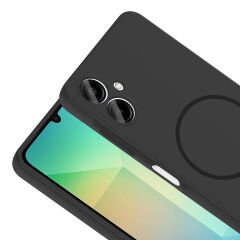 Samsung Galaxy A06 Kılıf Meta Lansman M-Safe Kamera Korumalı içi Kadife Yumuşak Renkli Süet Silikon