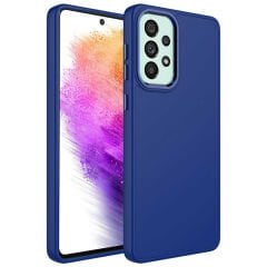 Samsung Galaxy A33 5G Metal Çerçeve ve Buton Tasarımlı Silikon Luna Kapak kılıf