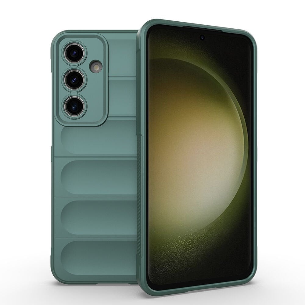 Samsung Galaxy S25 FE Kılıf Esnek TPU Oyuklu Arka Yüzey Tasarımlı Etnik Silikon Kapak