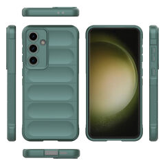 Samsung Galaxy S25 FE Kılıf Esnek TPU Oyuklu Arka Yüzey Tasarımlı Etnik Silikon Kapak