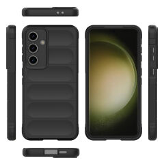 Samsung Galaxy S25 FE Kılıf Esnek TPU Oyuklu Arka Yüzey Tasarımlı Etnik Silikon Kapak