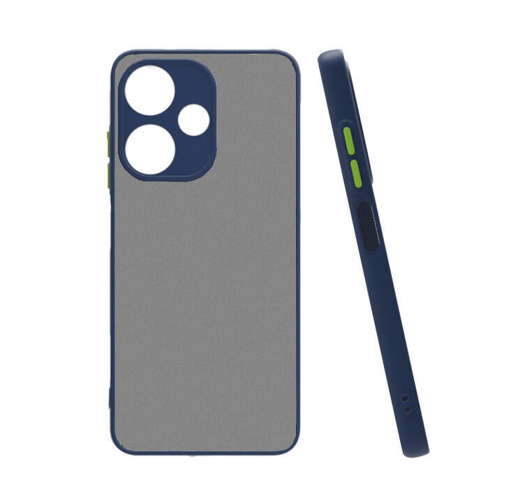 İnfinix Hot 30 Kılıf Mat Kamera Korumalı Renkli Tuşlu Sert Silikon Hux Kapak