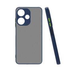 İnfinix Hot 30 Kılıf Mat Kamera Korumalı Renkli Tuşlu Sert Silikon Hux Kapak