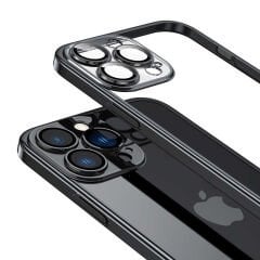iPhone 13 Pro Max Kılıf Sert PC Renkli Çerçeveli  Riksos Kapak