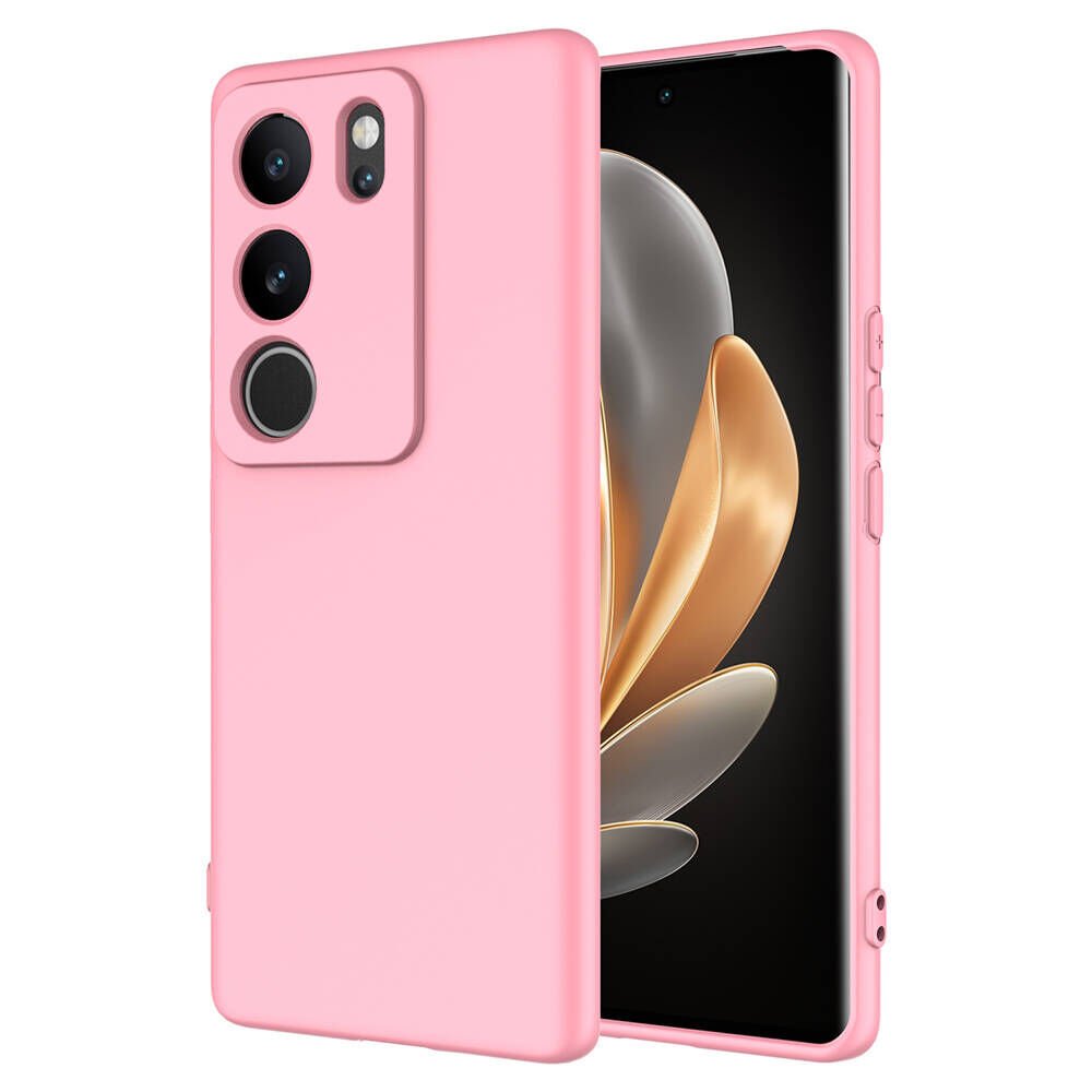Vivo V29 5G Kılıf Kamera Korumali Mara Lansman Kapak Pembe