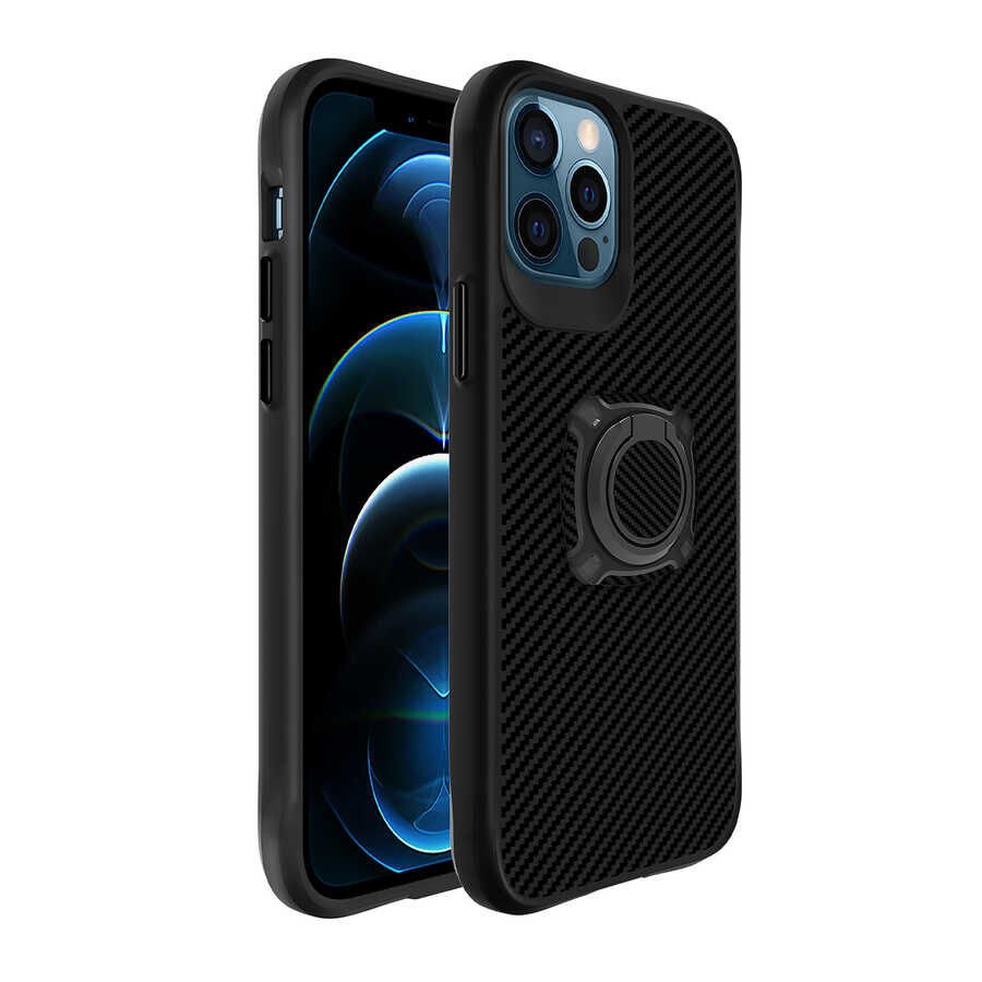 iPhone 12 Pro Max Kılıf Timo Kapak Siyah