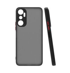 İnfinix Hot 20i Kılıf Mat Kamera Korumalı Renkli Tuşlu Sert Silikon Hux Kapak
