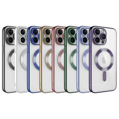 iPhone 14 Pro Kılıf Kamera Korumalı Kablosuz Wireless Şarj Özellikli Demre Kapak
