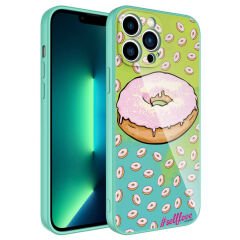 iPhone 12 Pro Kılıf Kamera Korumalı Desenli Sert Silikon Epoksi Kapak