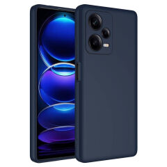 Xiaomi Redmi Note 12 Pro Plus 5G Kılıf Kamera Korumali Mara Lansman Kapak Lacivert