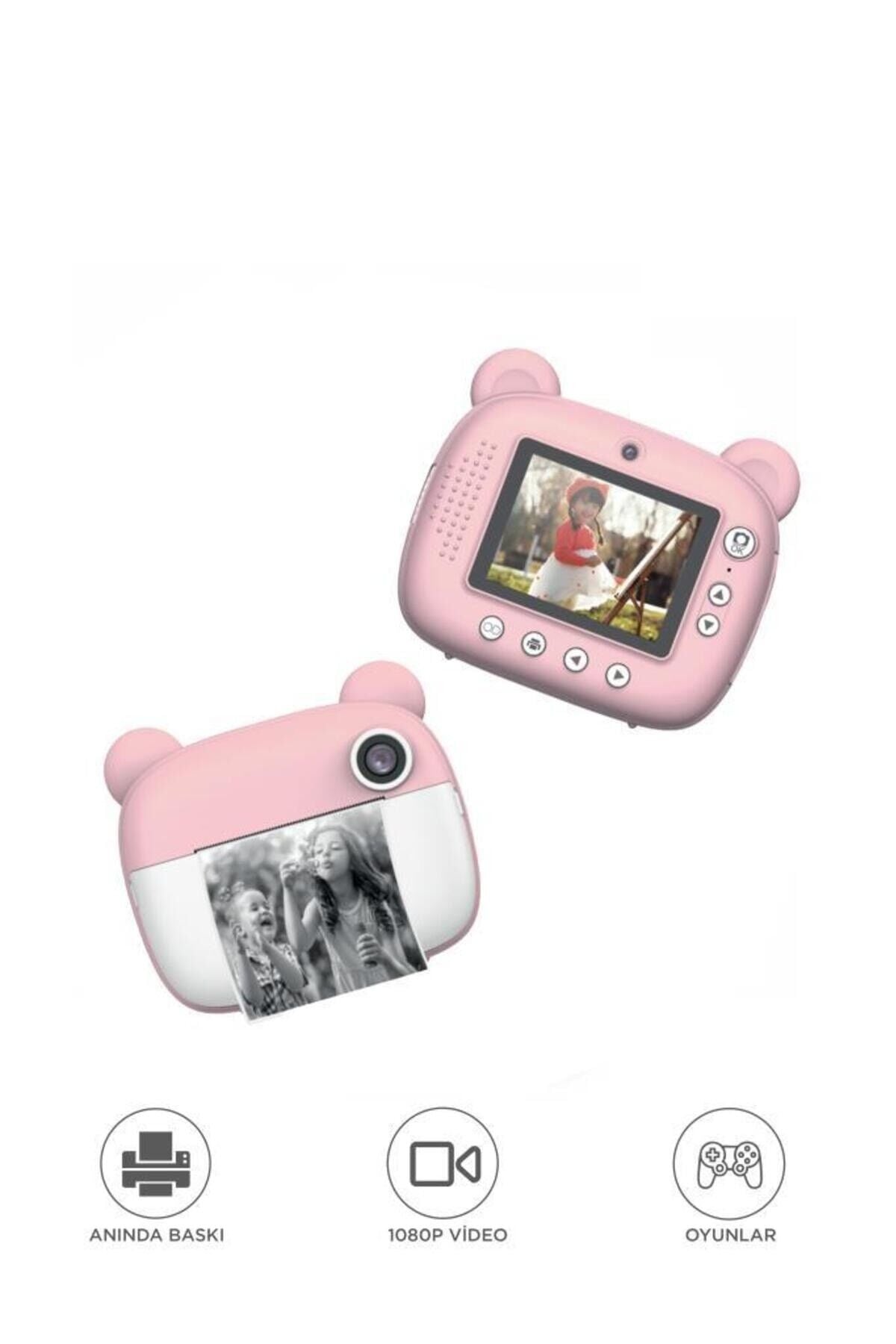 Dijital Fotoğraf Makinesi Çocuk Termal Resim Kağıt Baskılı Yazıcı Kamera Makinesi CMR14