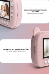 Dijital Fotoğraf Makinesi Çocuk Termal Resim Kağıt Baskılı Yazıcı Kamera Makinesi CMR14