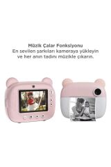 Dijital Fotoğraf Makinesi Çocuk Termal Resim Kağıt Baskılı Yazıcı Kamera Makinesi CMR14