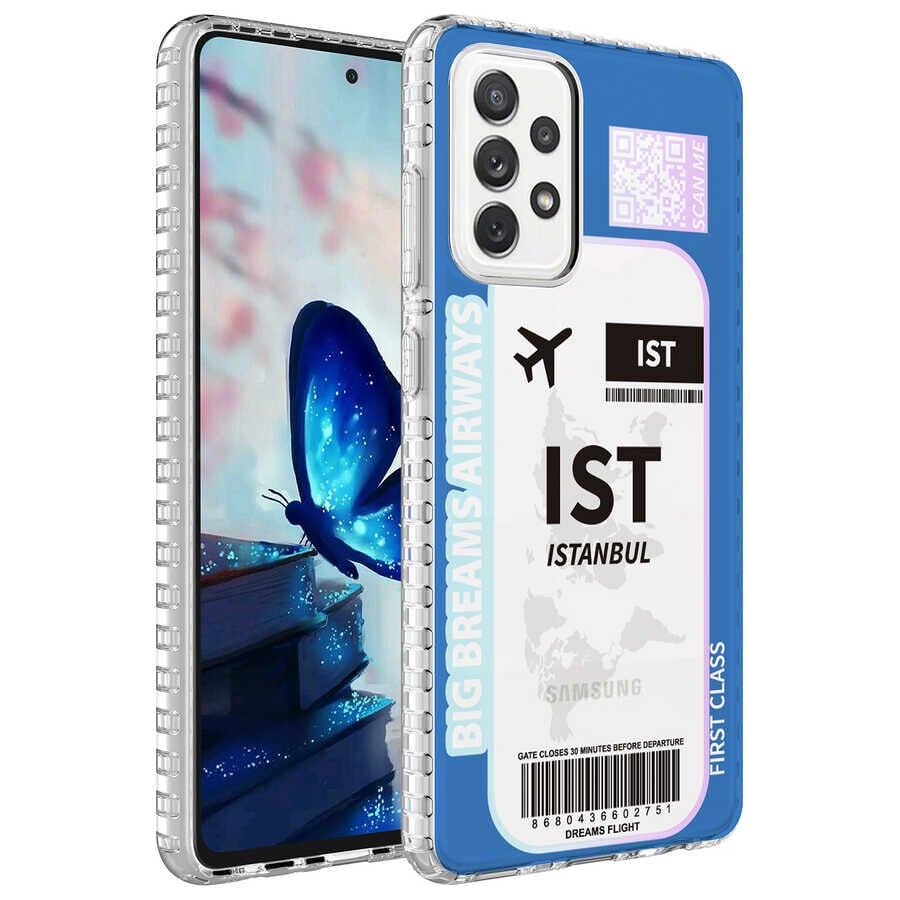 Samsung Galaxy A33 5G Airbag Kenarlı Renkli Desenli Silikon Elegans Kapak kılıf