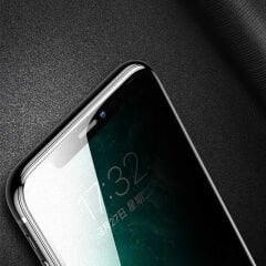 iPhone 11 Pro Anti-Dust Privacy Temperli Ekran Koruyucu Siyah