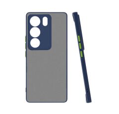 Vivo V29 5G Kılıf Mat Kamera Korumalı Renkli Tuşlu Sert Silikon Hux Kapak