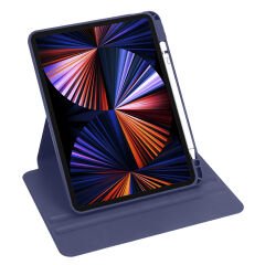 iPad Air 10.9 2022 (5.Nesil) Kılıf Termik Kalem Bölmeli Dönebilen Standlı Kılıf Açık Yeşil
