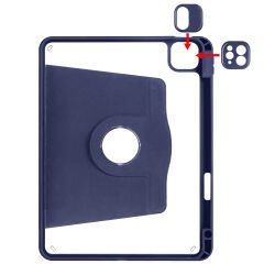 iPad Air 10.9 2022 (5.Nesil) Kılıf Termik Kalem Bölmeli Dönebilen Standlı Kılıf