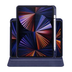 iPad Air 10.9 2022 (5.Nesil) Kılıf Termik Kalem Bölmeli Dönebilen Standlı Kılıf Açık Yeşil