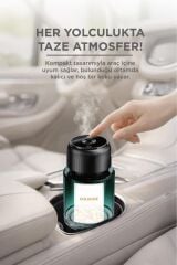 Araç İçi Aroma Difüzörü Hava Nemlendirici Yıldız Tavan Işıklı Şarjlı Oda ve Araba Kokusu TCF-02 Sarı