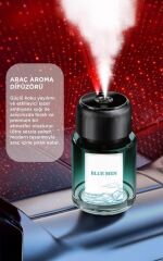 Araç İçi Aroma Difüzörü Hava Nemlendirici Yıldız Tavan Işıklı Şarjlı Oda ve Araba Kokusu TCF-02 Mavi
