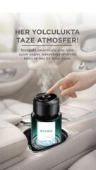 Araç İçi Aroma Difüzörü Hava Nemlendirici Yıldız Tavan Işıklı Şarjlı Oda ve Araba Kokusu TCF-02 Mavi