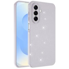 Samsung Galaxy A17 Kılıf Kamera Korumalı Simli Lüks Koton Kapak