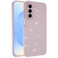 Samsung Galaxy A17 Kılıf Kamera Korumalı Simli Lüks Koton Kapak