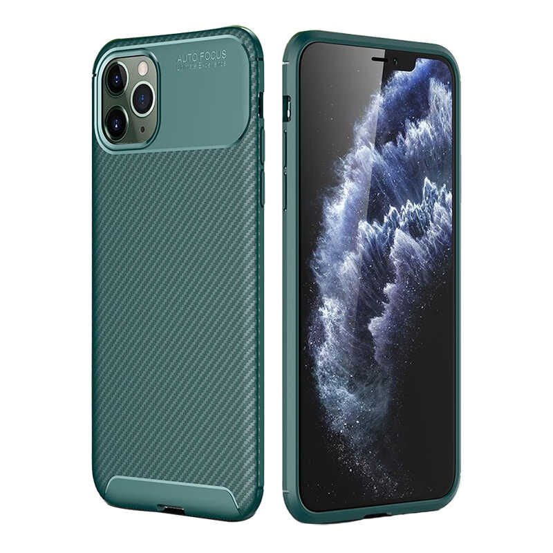 iPhone 11 Pro Kılıf Negro Silikon Kapak Yeşil
