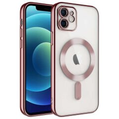 iPhone 12 Kılıf Kamera Korumalı Kablosuz Wireless Şarj Özellikli Demre Kapak