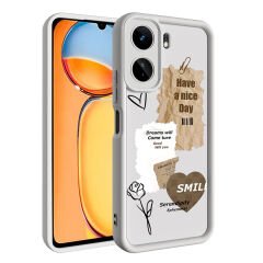 Xiaomi Redmi 13C Kılıf Kamera Korumalı Baskılı Arka Yüzey Klas Kapak