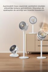 Sessiz Vantilatör Şarjlı 5 Kademeli Taşınabilir Ayarlanabilir Kablosuz Fan F47