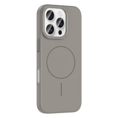 iPhone 16 Pro Kılıf Kablosuz Şarj Özellikli Ruby Silikon Kapak