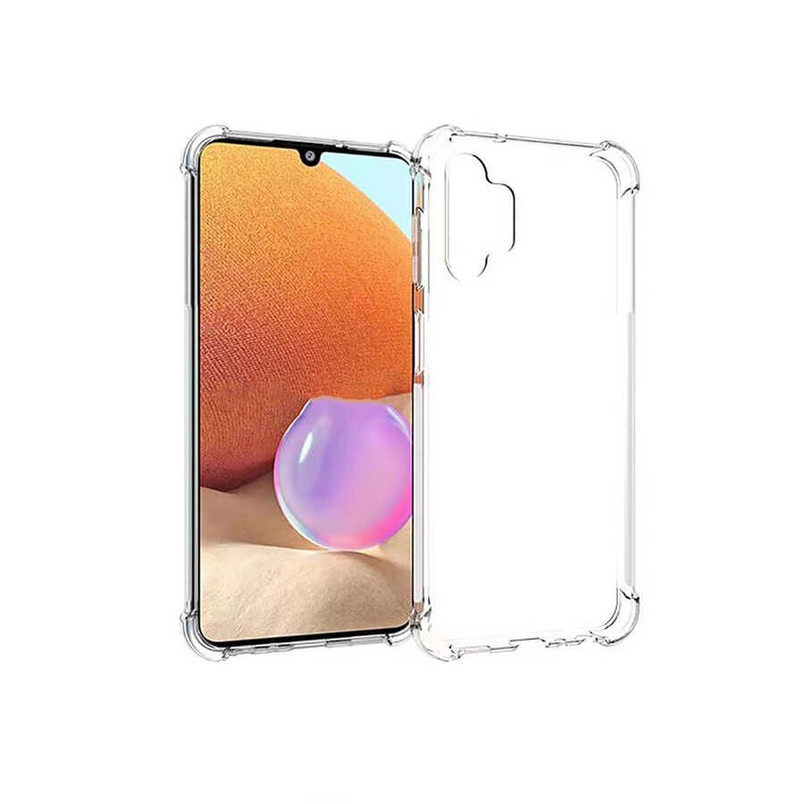 Samsung Galaxy A33 5G Kılıf Nitro Anti Shock Darbe Emici Köşe Korumalı Şeffaf Silikon Kapak Renksiz