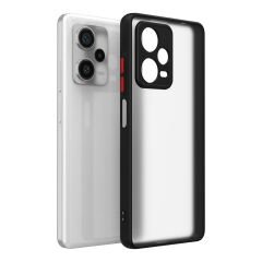 Xiaomi Redmi Note 12 Pro Plus 5G Kılıf Mat Kamera Korumalı Renkli Tuşlu Sert Silikon Hux Kapak