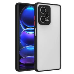 Xiaomi Redmi Note 12 Pro Plus 5G Kılıf Mat Kamera Korumalı Renkli Tuşlu Sert Silikon Hux Kapak