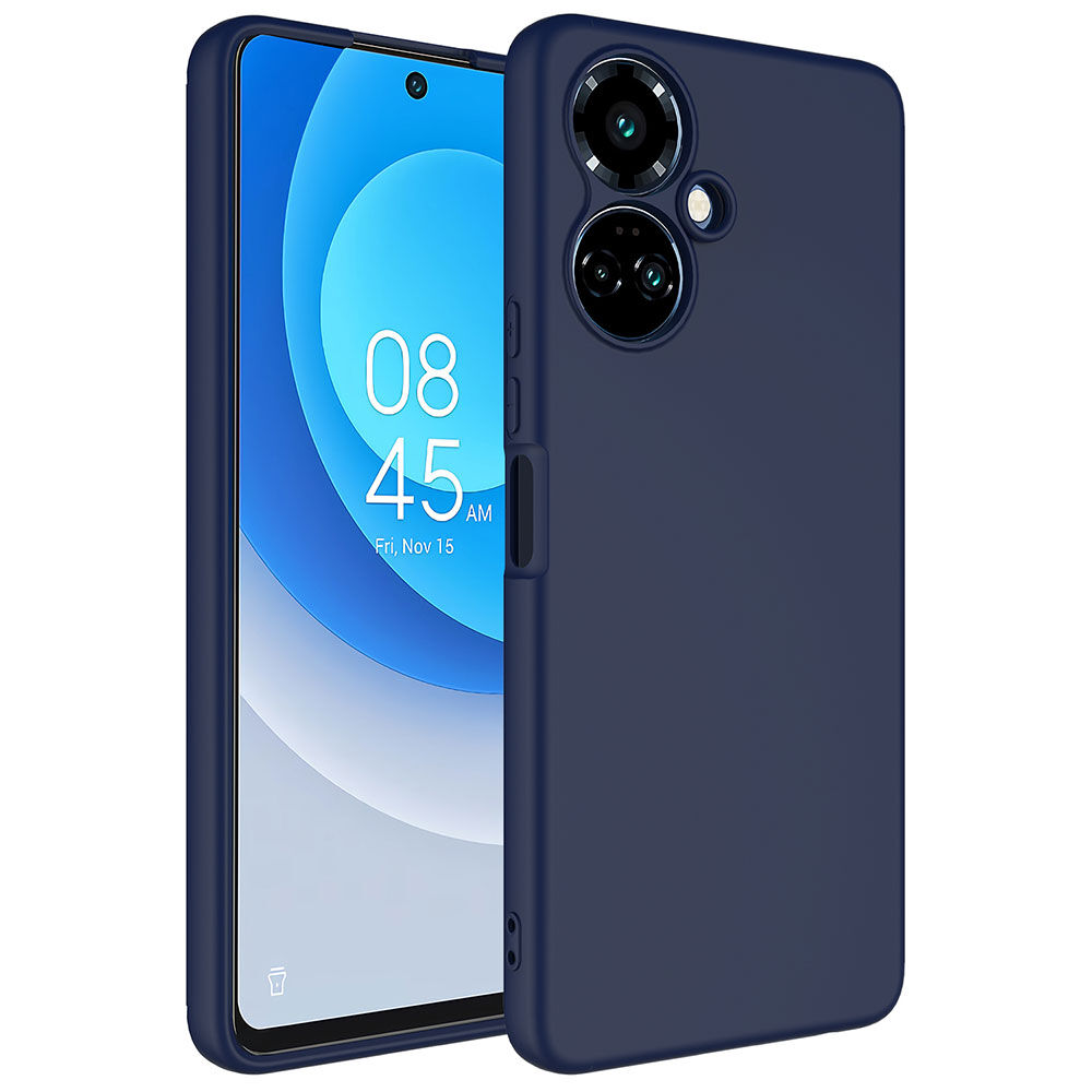 Tecno Spark 9 Pro Kılıf Kamera Korumali Mara Lansman Kapak Lacivert
