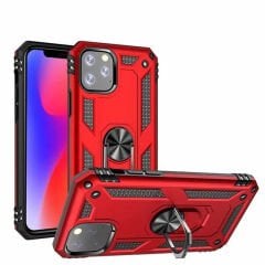iPhone 11 Pro Max Kılıf Vega Tank Sert Yüzüklü Standlı Zırh Koruma Kapak
