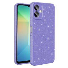 Samsung Galaxy A07 Kılıf Kamera Korumalı Simli Lüks Koton Kapak