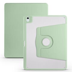 iPad Air 10.9 2022 (5.Nesil) Kılıf Termik Kalem Bölmeli Dönebilen Standlı Kılıf Açık Yeşil