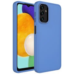 Samsung Galaxy A04S Metal Çerçeve ve Buton Tasarımlı Silikon Luna Kapak kılıf
