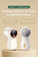 Dijital Ekranlı M118 Exstra Bıçaklı Şarjlı Tüy Temizleme ve Tiftik Temizleme Makinesi