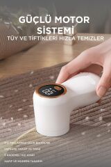 Dijital Ekranlı M118 Exstra Bıçaklı Şarjlı Tüy Temizleme ve Tiftik Temizleme Makinesi