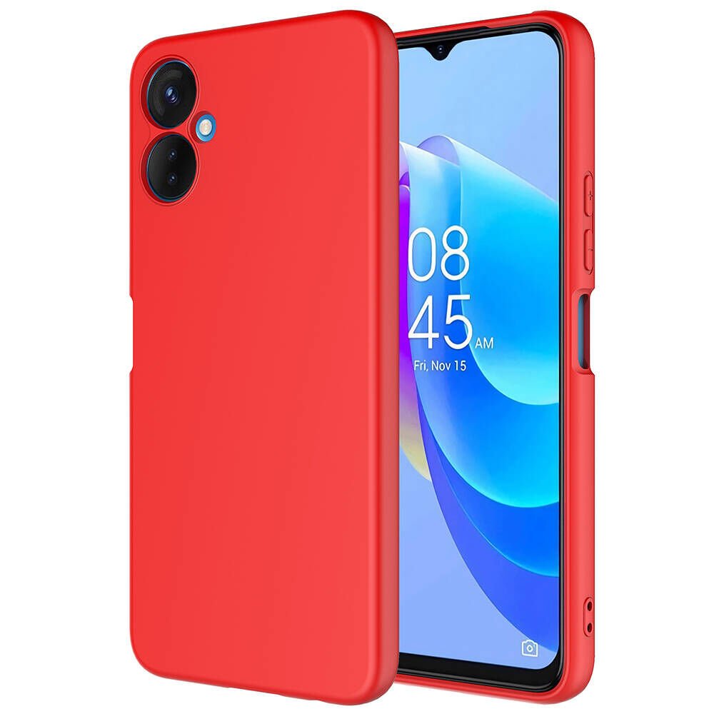 Tecno Spark 9 Pro Kılıf Kamera Korumali Mara Lansman Kapak Kırmızı