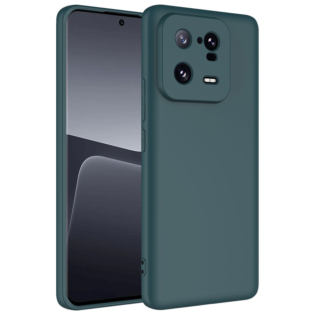 Xiaomi Mi 13 Pro Kılıf Kamera Korumali Mara Lansman Kapak kılıf Koyu Yeşil