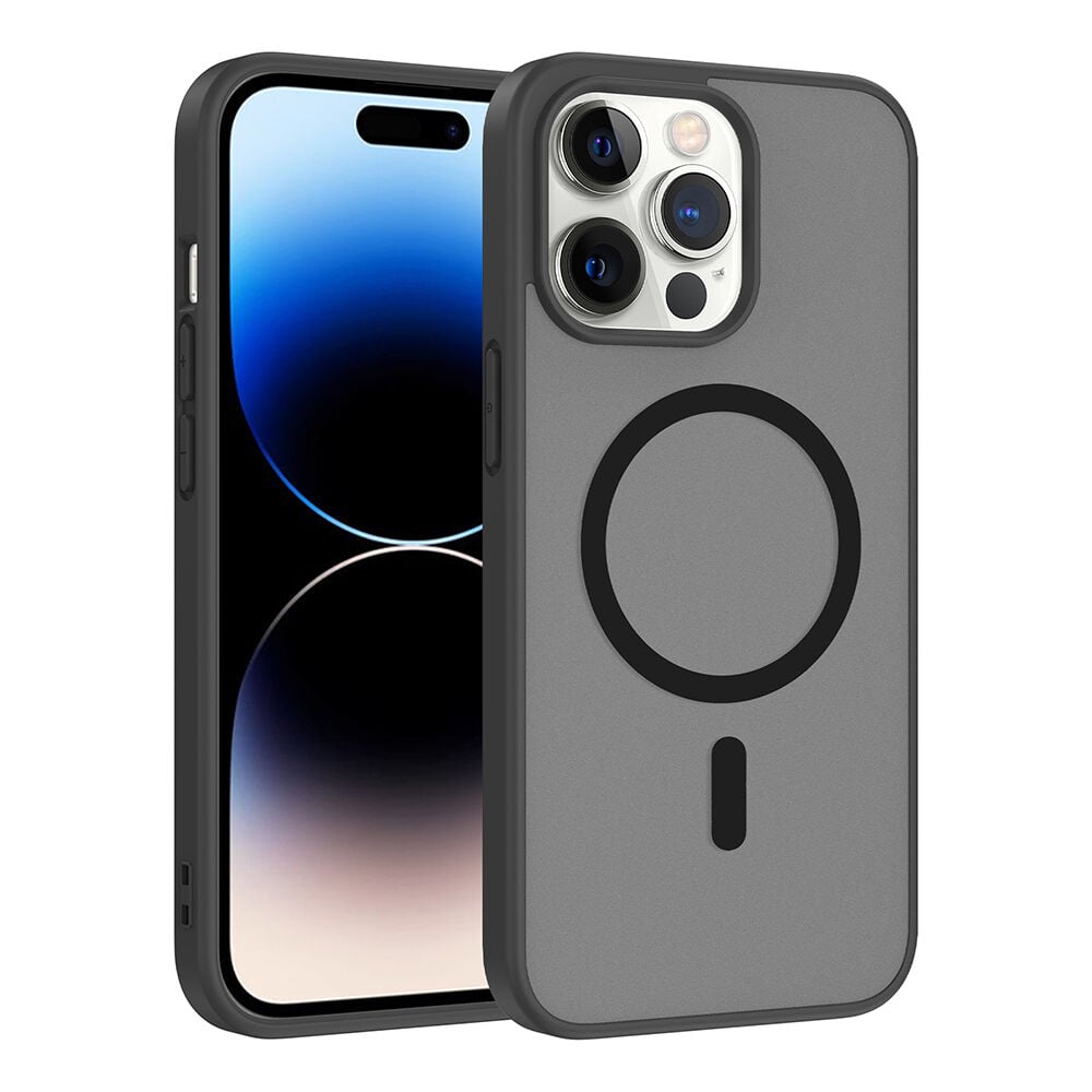 iPhone 14 Pro Kılıf Mat Magsafe Şarj Özellikli Hassas Butonlu Renkli Yumuşak Kenarlı Premium Babet Kapak