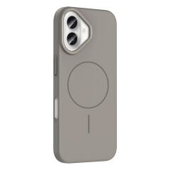 iPhone 16 Plus Kılıf Kablosuz Şarj Özellikli Ruby Silikon Kapak