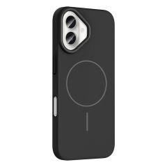 iPhone 16 Plus Kılıf Kablosuz Şarj Özellikli Ruby Silikon Kapak