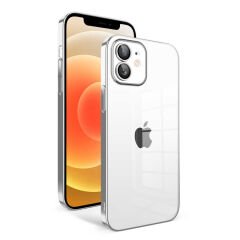 iPhone 12 Kılıf Kamera Korumalı Renkli Çerçeveli Garaj Kapak